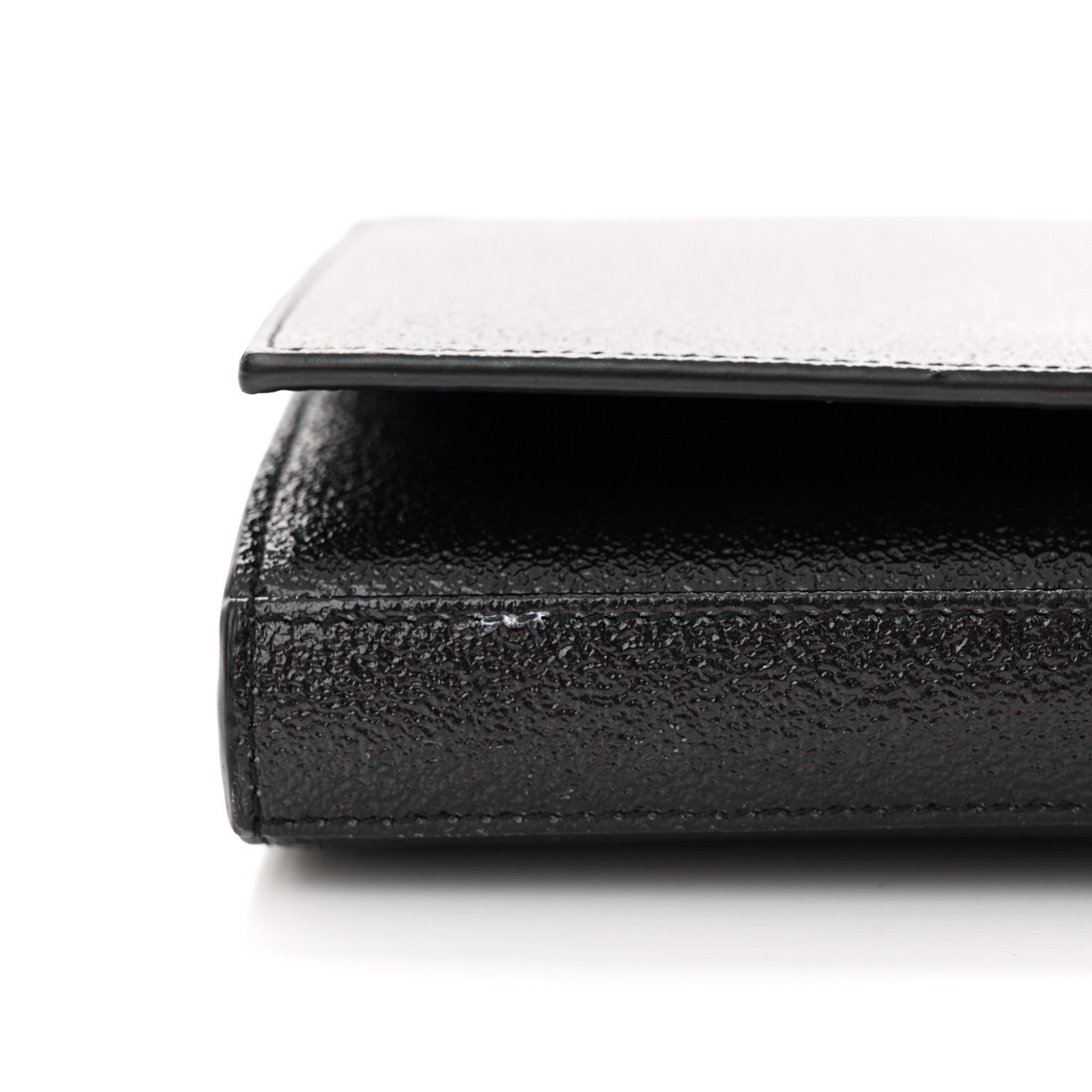 Saint Laurent Grain De Poudre Monogram Chain Wallet Black 13 of 13