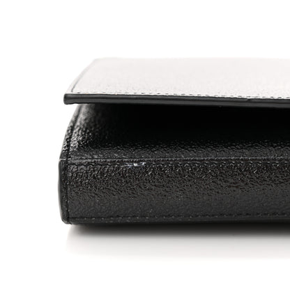 Saint Laurent Grain De Poudre Monogram Chain Wallet Black 13 of 13