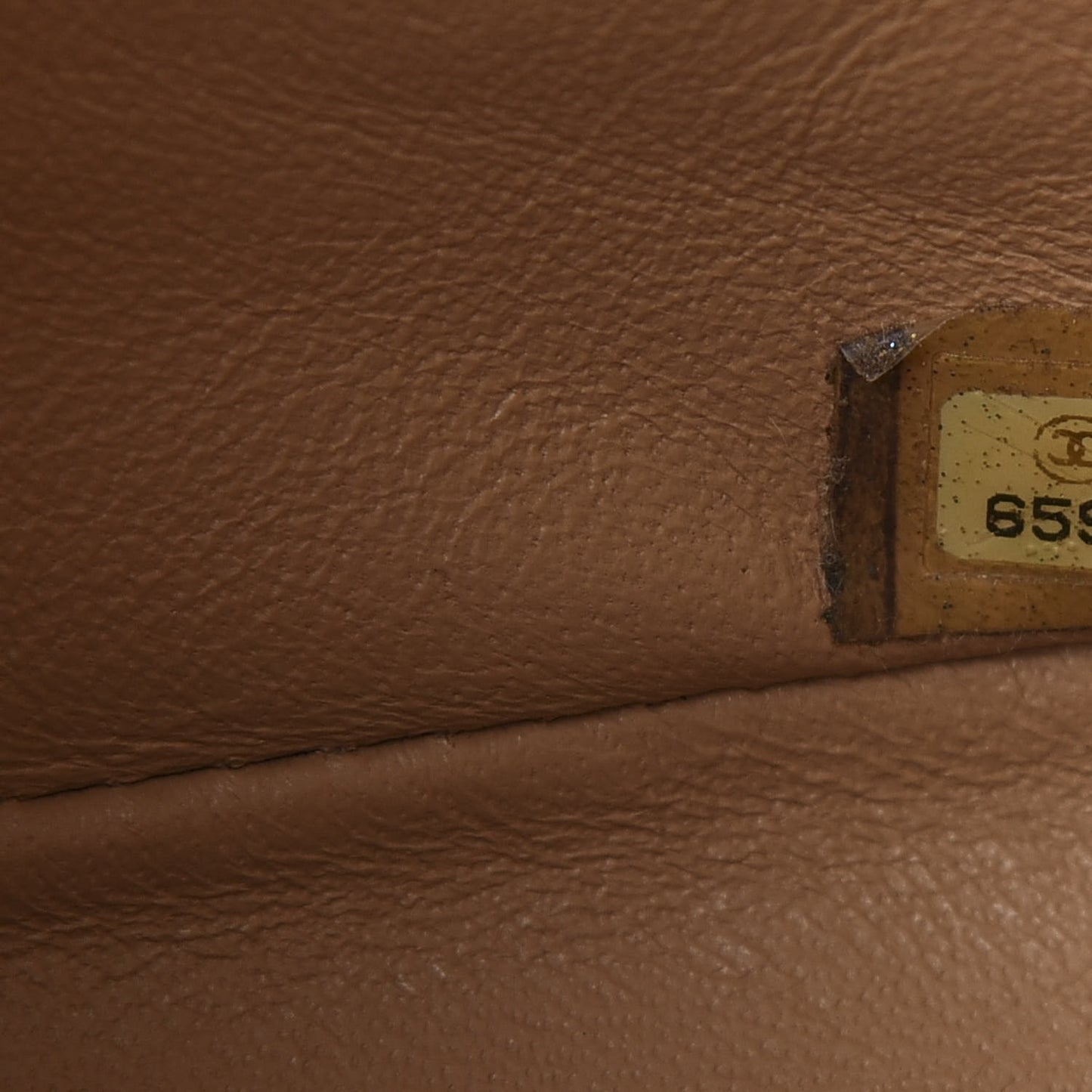 Lambskin Quilted Mini Square Flap Beige