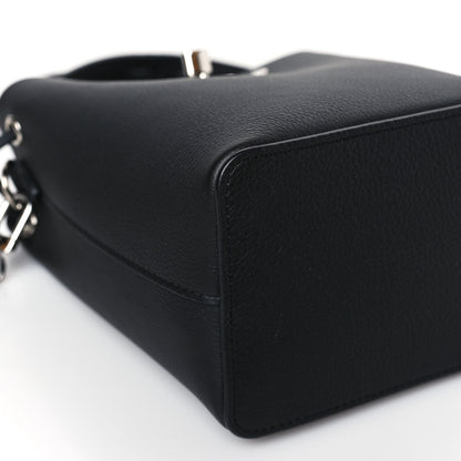 Louis Vuitton Calfskin Nano Lockme Bucket Black 7 of 8