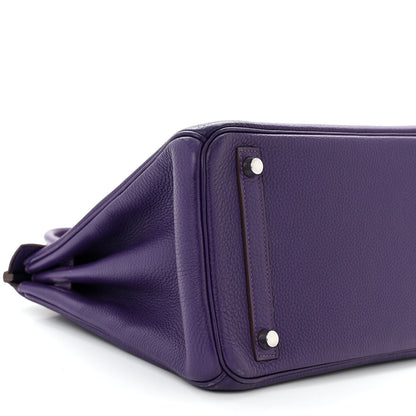 Hermes Togo Birkin 30 Iris 9 of 10