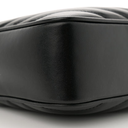Saint Laurent Calfskin Matelasse Monogram Monochrome Lou Camera Bag Black 9 of 13