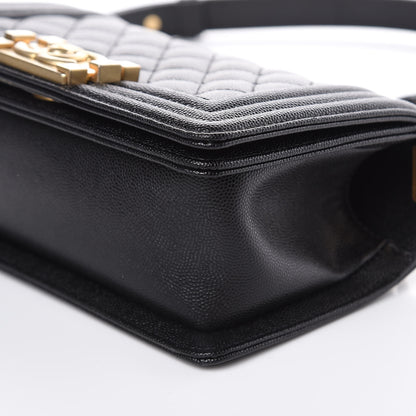 Chanel Caviar Quilted Small Boy Flap Black 9 of 10
