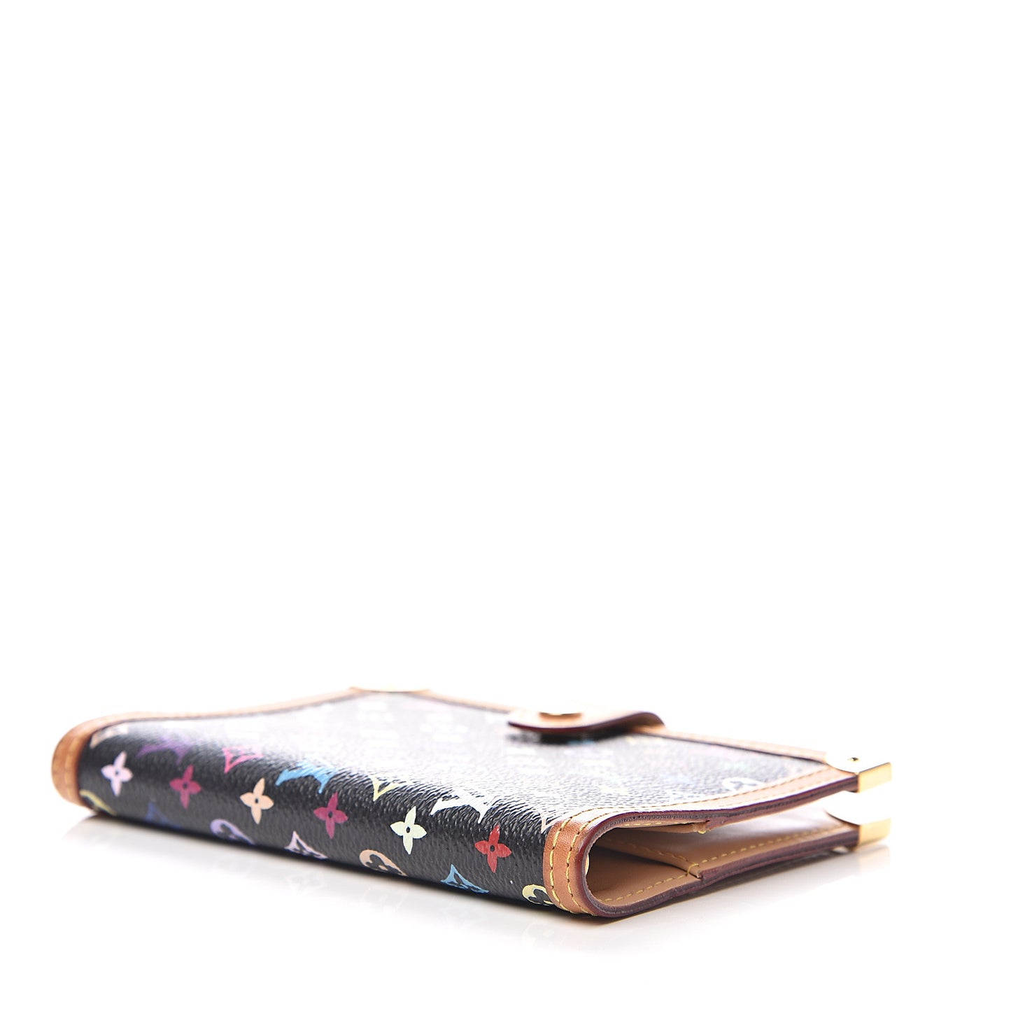 Monogram Multicolor Small Ring Agenda Cover Black