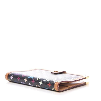 Louis Vuitton Monogram Multicolor Small Ring Agenda Cover Black 3 of 8