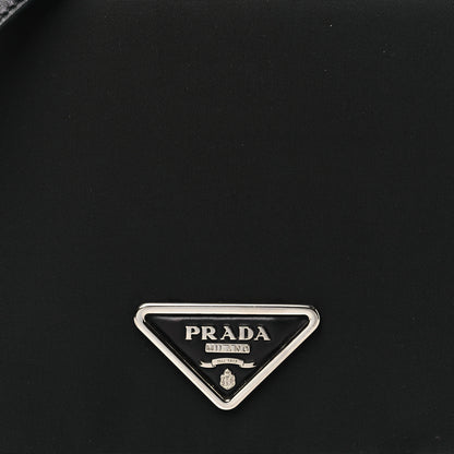 Prada Tessuto Vitello Medium Margit Shoulder Bag Black 7 of 11