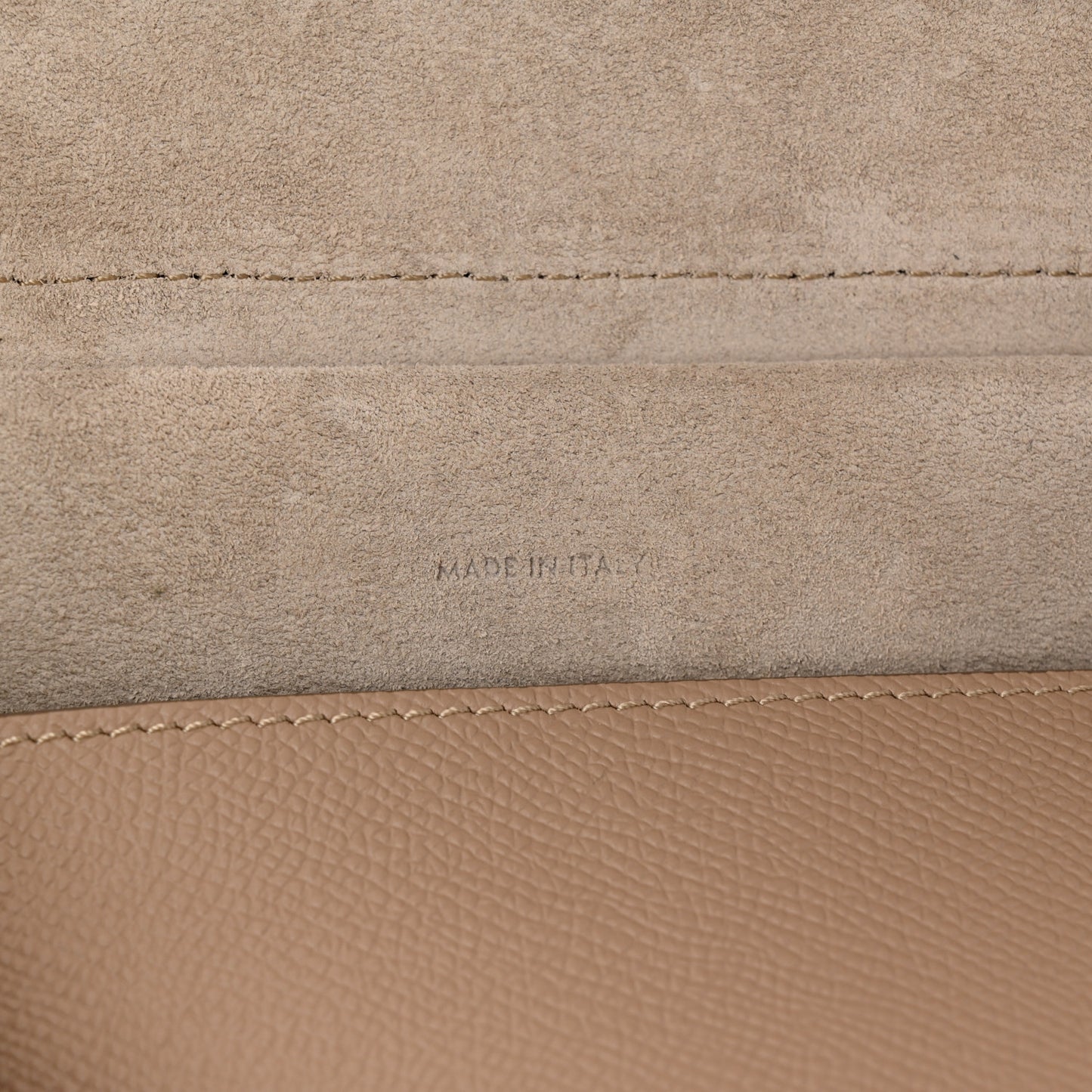 Grained Calfskin Micro Belt Bag Light Taupe