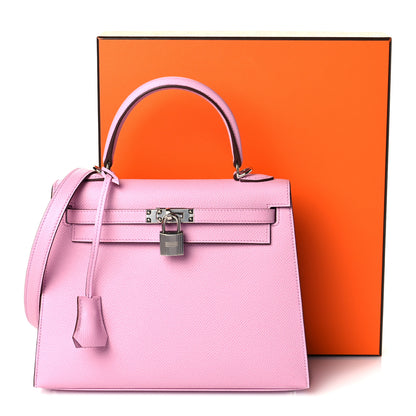 Hermes Epsom Kelly Sellier 25 Mauve Sylvestre 10 of 10