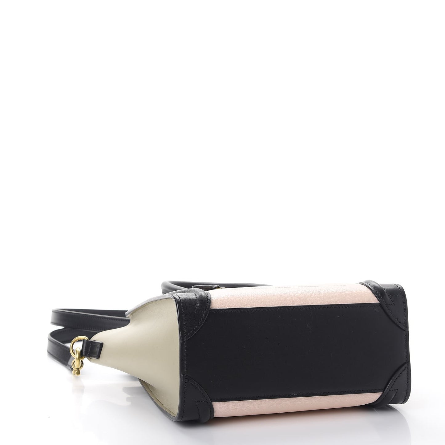 Smooth Drummed Calfskin Nano Tri-Color Luggage Light Rose