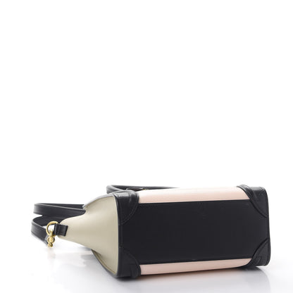 Celine Smooth Drummed Calfskin Nano Tri-Color Luggage Light Rose 4 of 10