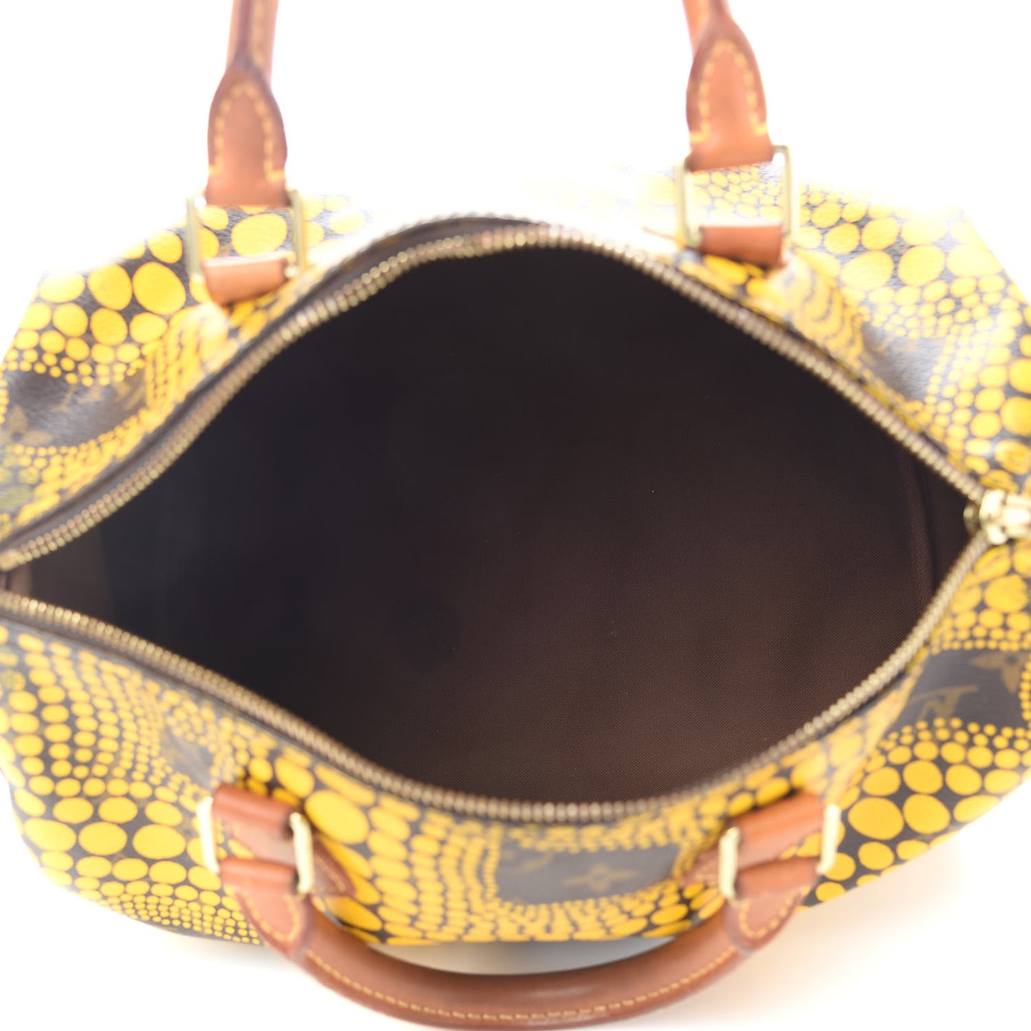 Monogram Kusama Town Speedy 30 Yellow