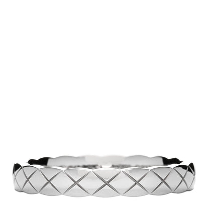 Chanel 18K White Gold Mini Coco Crush Ring 54 6.75 1 of 4