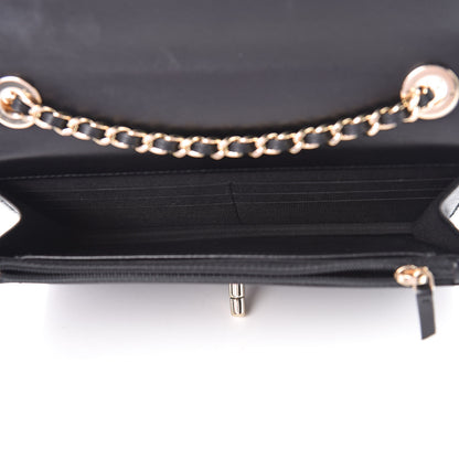 Chanel Lambskin Quilted Trendy CC Wallet On Chain WOC Black 5 of 12