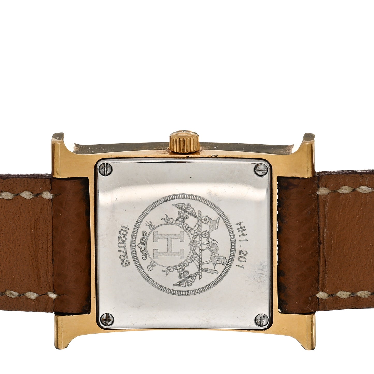 Stainless Steel Epsom 21mm Heure H Hour Quartz Watch Gold