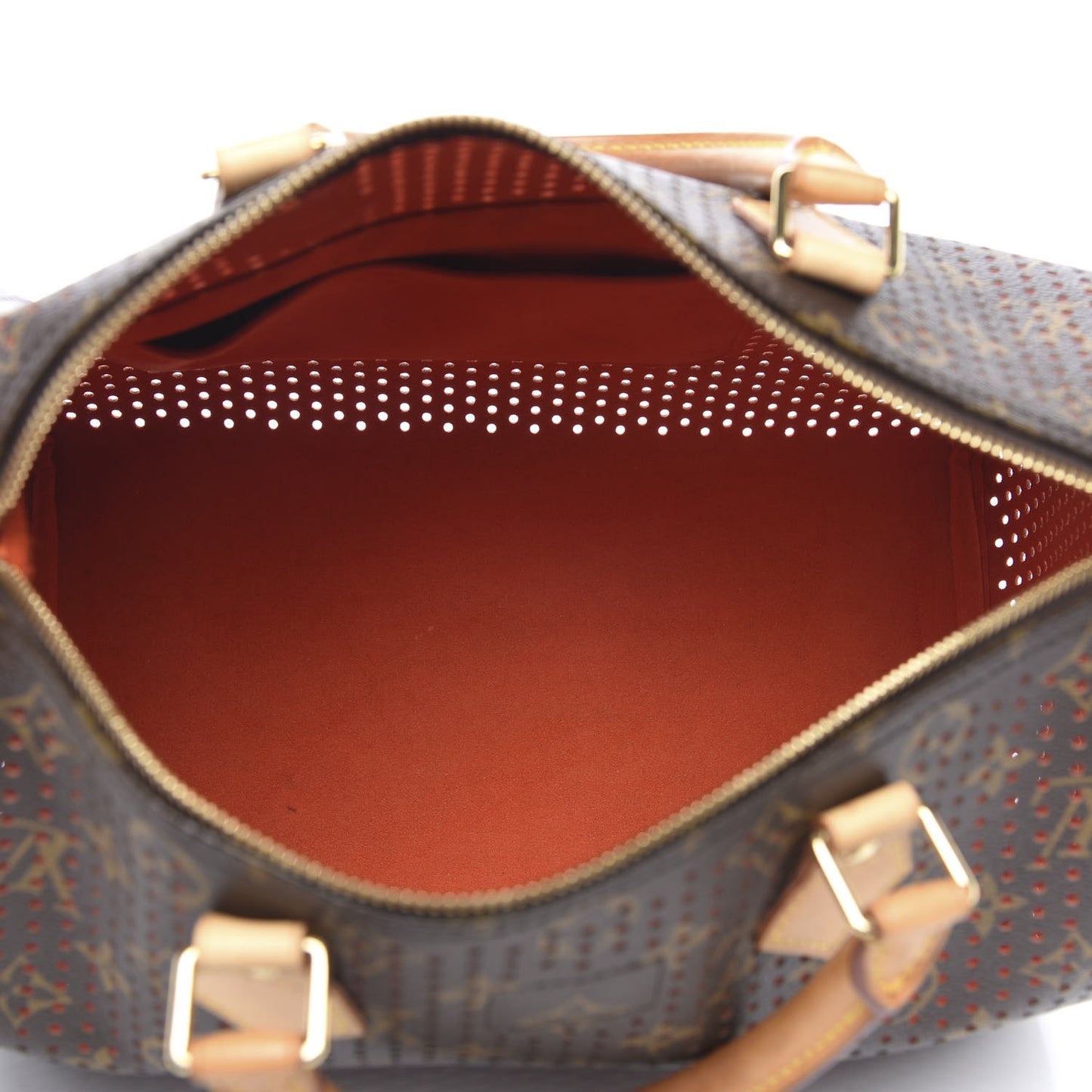 Monogram Perforated Speedy 30 Orange