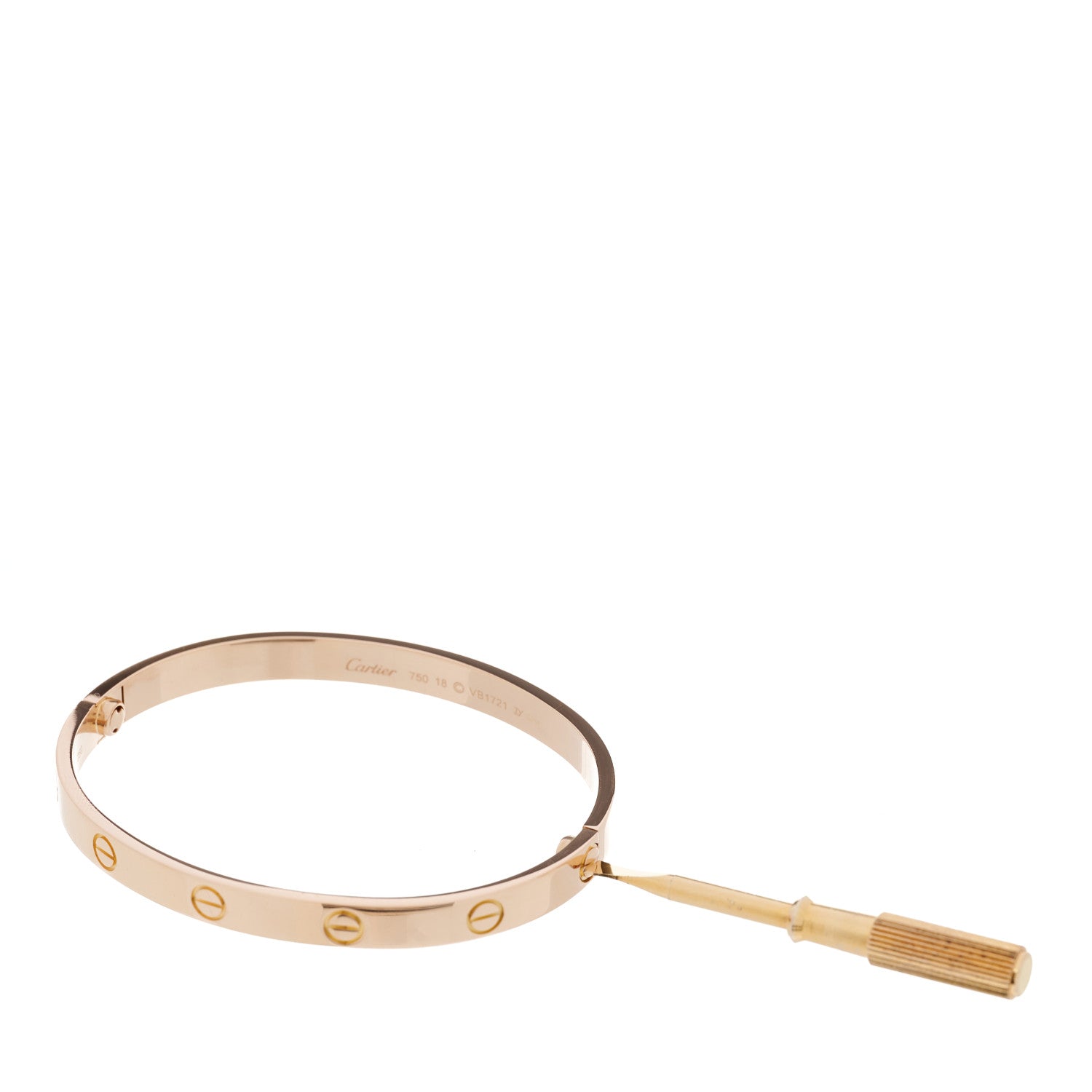 Cartier 18K Pink Gold LOVE Bracelet 18 4 of 5