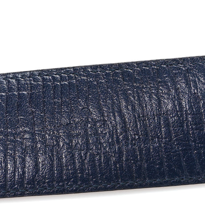 Gucci GG Supreme Monogram Selleria Calfskin Interlocking G 40mm Belt 110 44 Navy 3 of 4