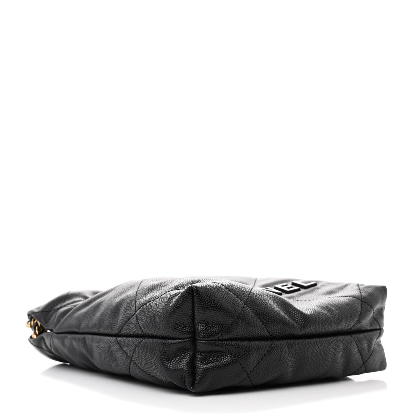 Shiny Caviar Quilted Monochrome Mini Chanel 22 Black