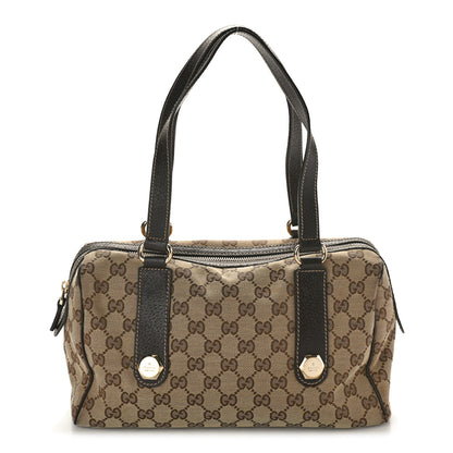 Gucci Monogram Small Charmy Boston Dark Brown 1 of 10