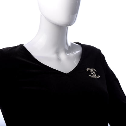 Chanel Crystal Pearls Coronation CC Brooch Gold 2 of 5