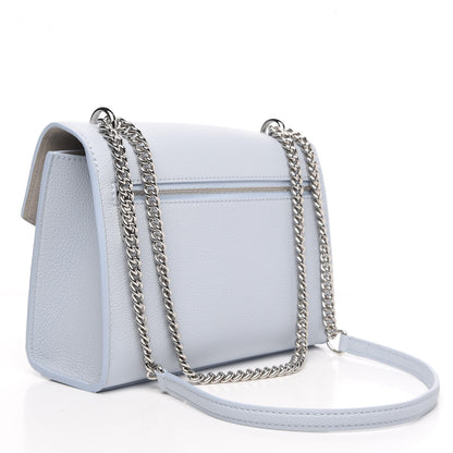 Louis Vuitton Soft Calfskin Mylockme Chain Bag BB Olympe Blue 3 of 9