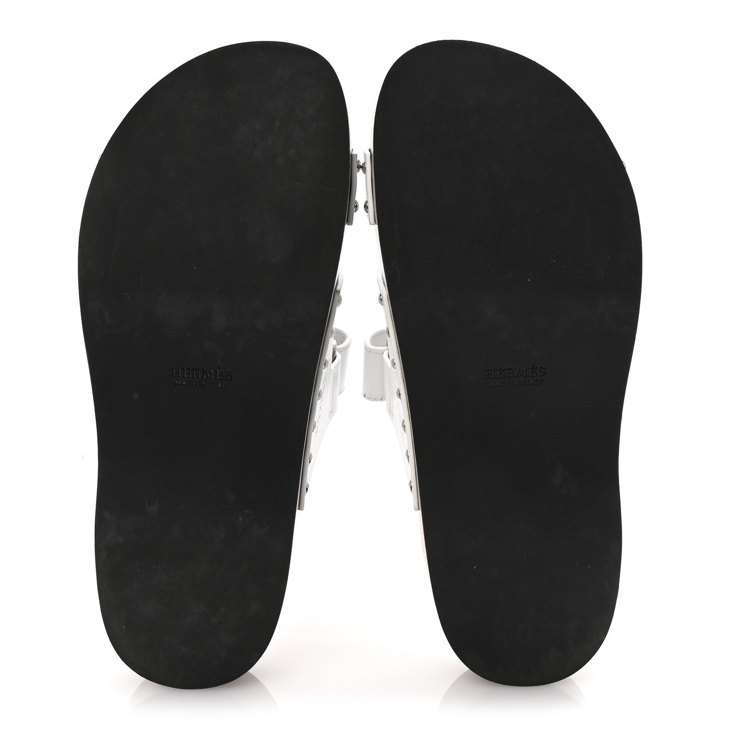 Hermes Calfskin Womens Kos Clog 39 White 6 of 10