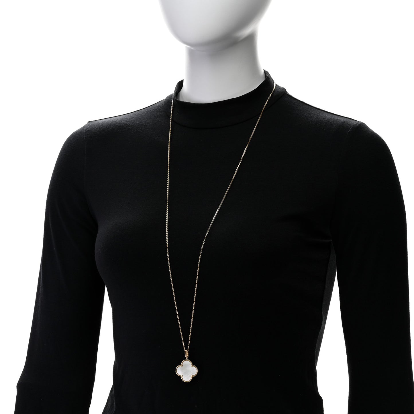 18K Yellow Gold Mother of Pearl Magic Alhambra Long Necklace