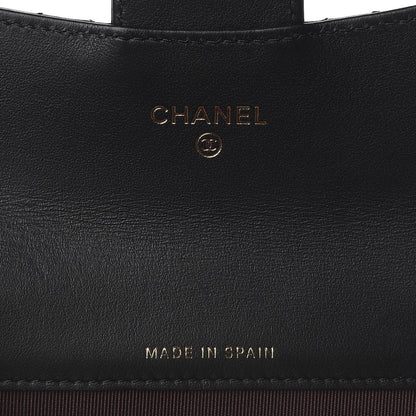 Chanel Aged Calfskin Quilted Reissue Flap Card Holder Black 6 of 8