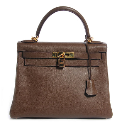 Hermes Epsom Kelly Retourne 28 Chocolate 1 of 10