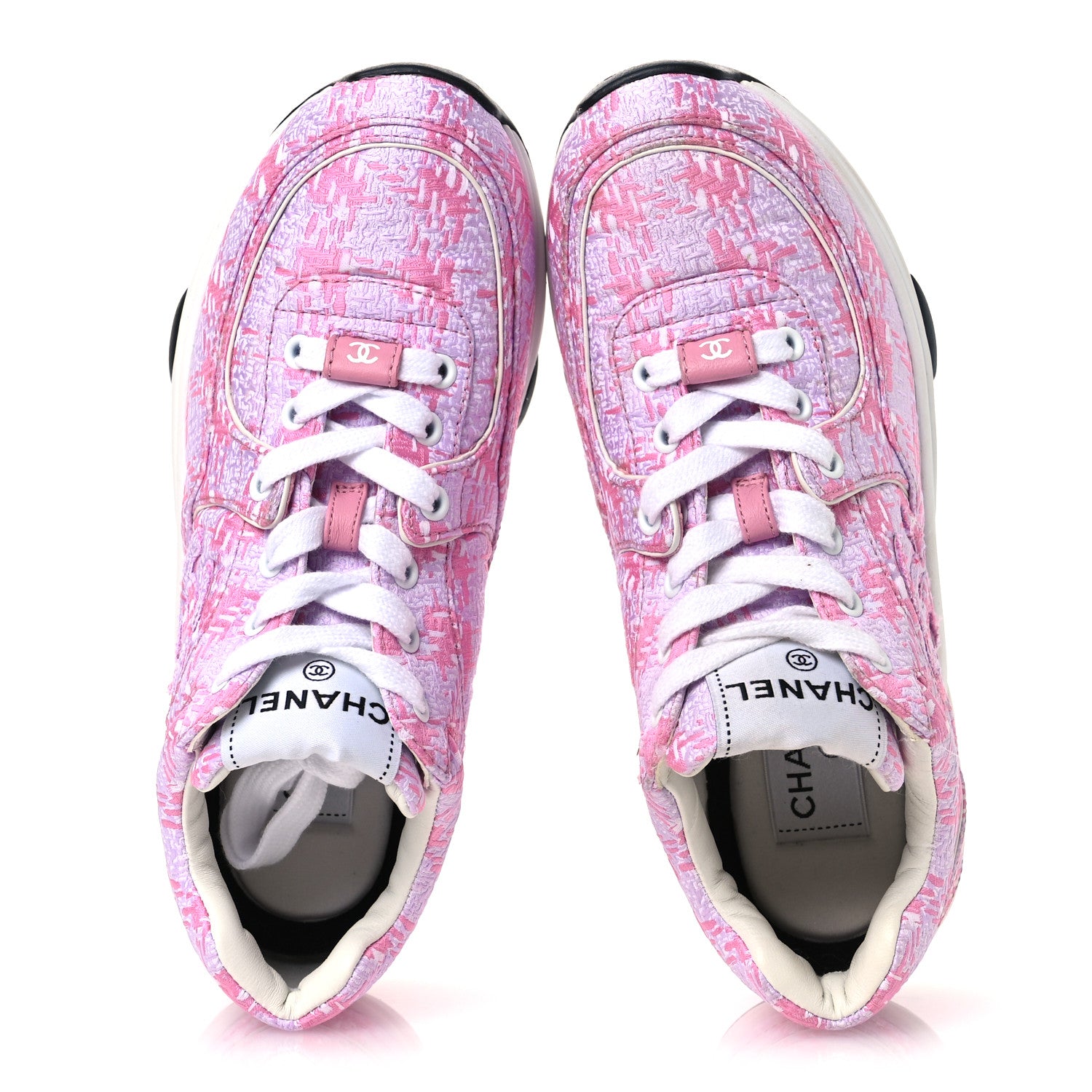 Chanel Tweed CC Sneakers 36 Pink 1836624 – FASHIONPHILE