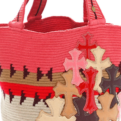 Chrome Hearts Knit Guanabana Cross Patch Bucket Bag Multicolor 7 of 9