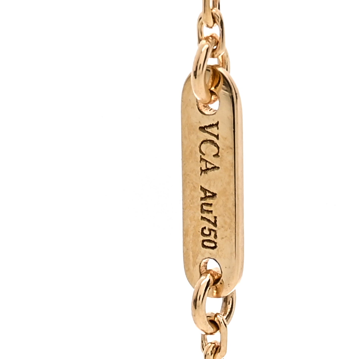 18K Yellow Gold Mother of Pearl Sweet Alhambra Bracelet