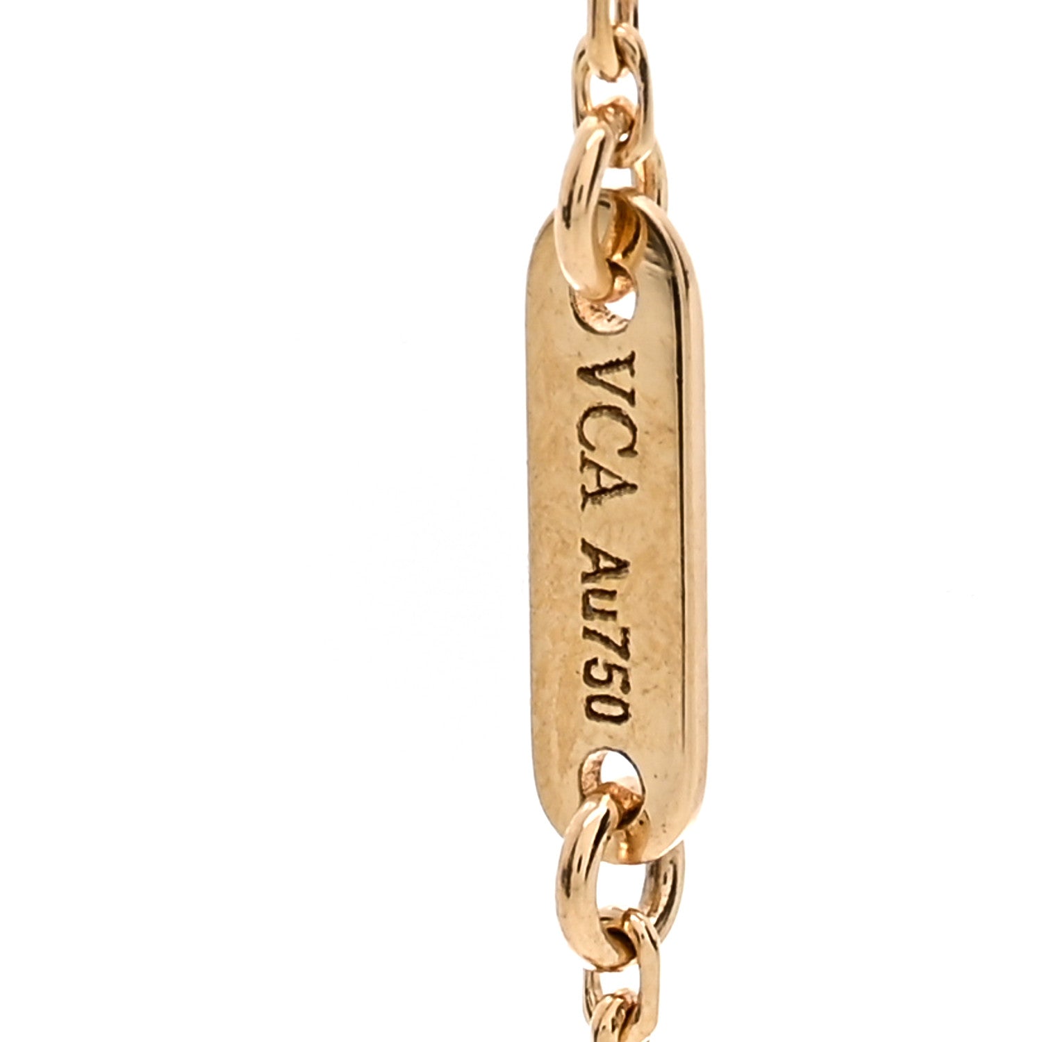 Van Cleef & Arpels 18K Yellow Gold Mother of Pearl Sweet Alhambra Bracelet 4 of 5
