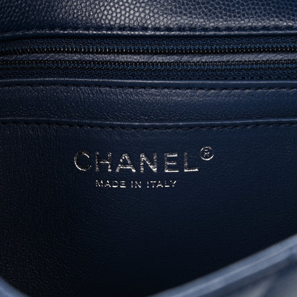 Chanel Caviar Quilted Mini Rectangular Flap Navy 6 of 11