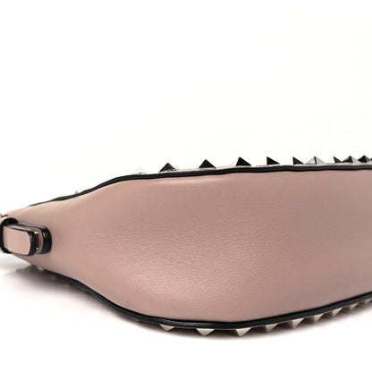 Valentino Garavani Vitello Rockstud Flip-Lock Satchel Poudre 6 of 7