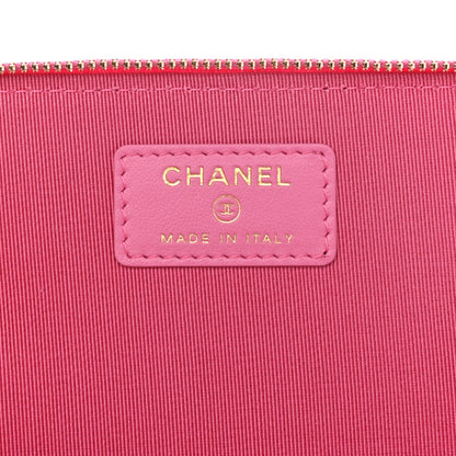 Chanel Caviar Quilted Small Vanity Case With Chain Pink 6 of 9