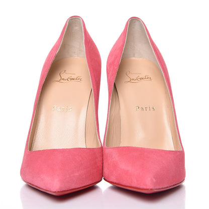 Christian Louboutin Suede Pigalle Follies 100 Pumps 39 Pink 2 of 9