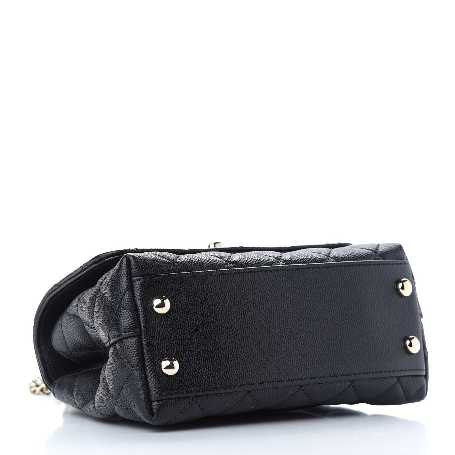Chanel Caviar Quilted Extra Mini Coco Handle Flap Black 4 of 9