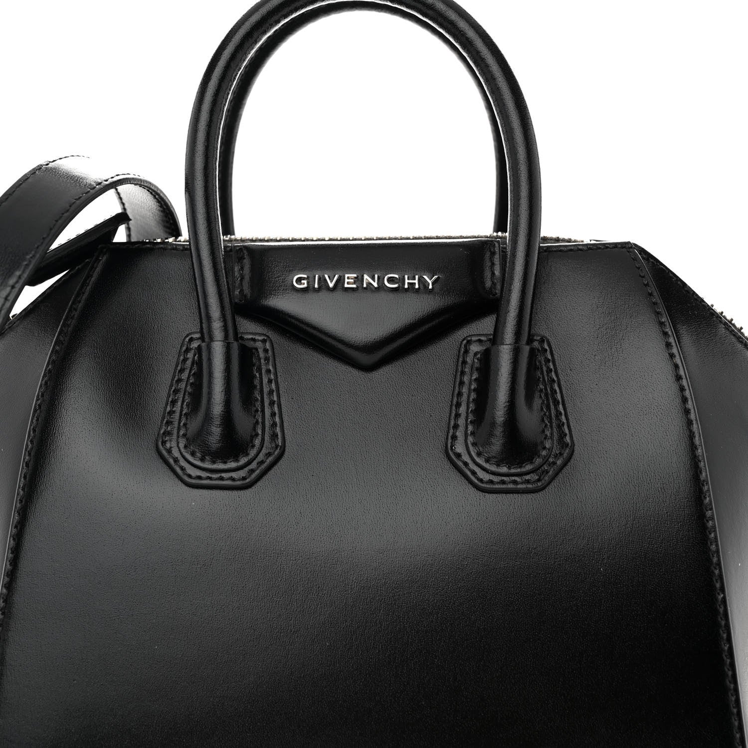Givenchy Shiny Lord Calfskin Mini Antigona Black 7 of 9