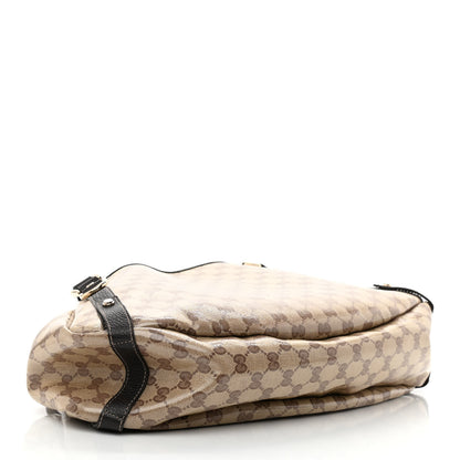 Gucci Crystal Monogram Medium Abbey Shoulder Bag Dark Brown 4 of 10