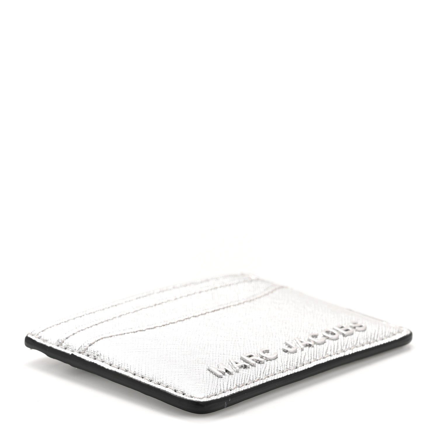 Marc Jacobs Metallic Saffiano Cardholder Silver 8 of 14