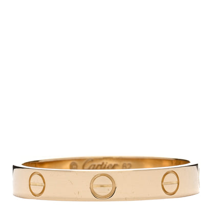 Cartier 18K Yellow Gold 3.5mm LOVE Wedding Band Ring 62 10 1 of 4