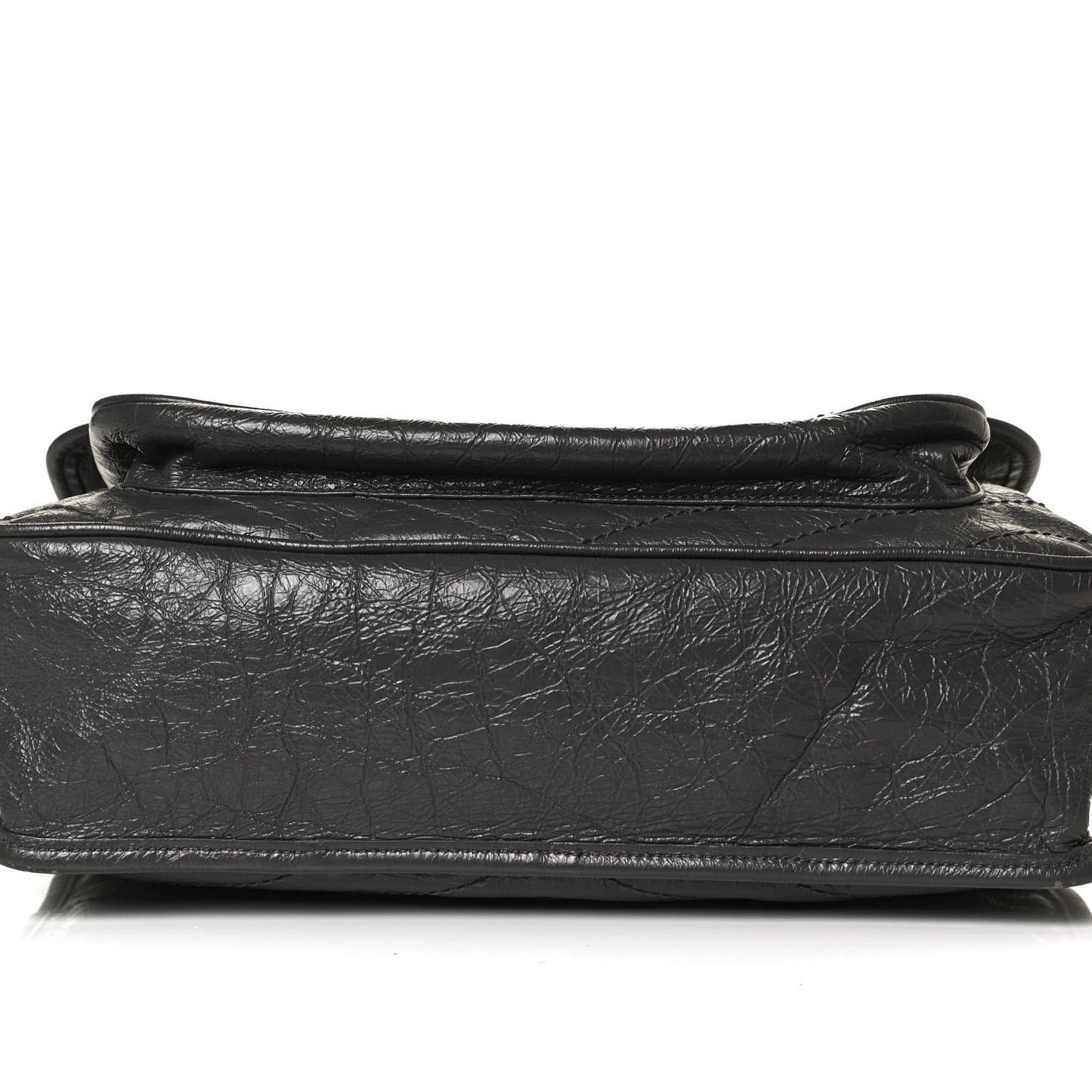 Crinkled Calfskin Matelasse Monogram Large Niki Chain Satchel Storm