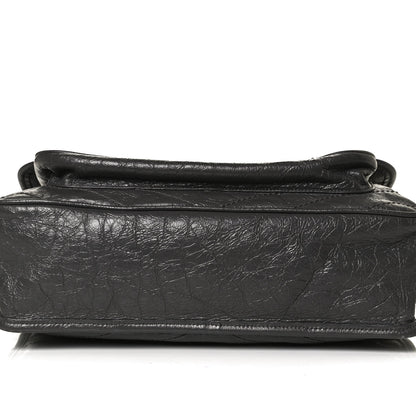 Saint Laurent Crinkled Calfskin Matelasse Monogram Large Niki Chain Satchel Storm 12 of 17