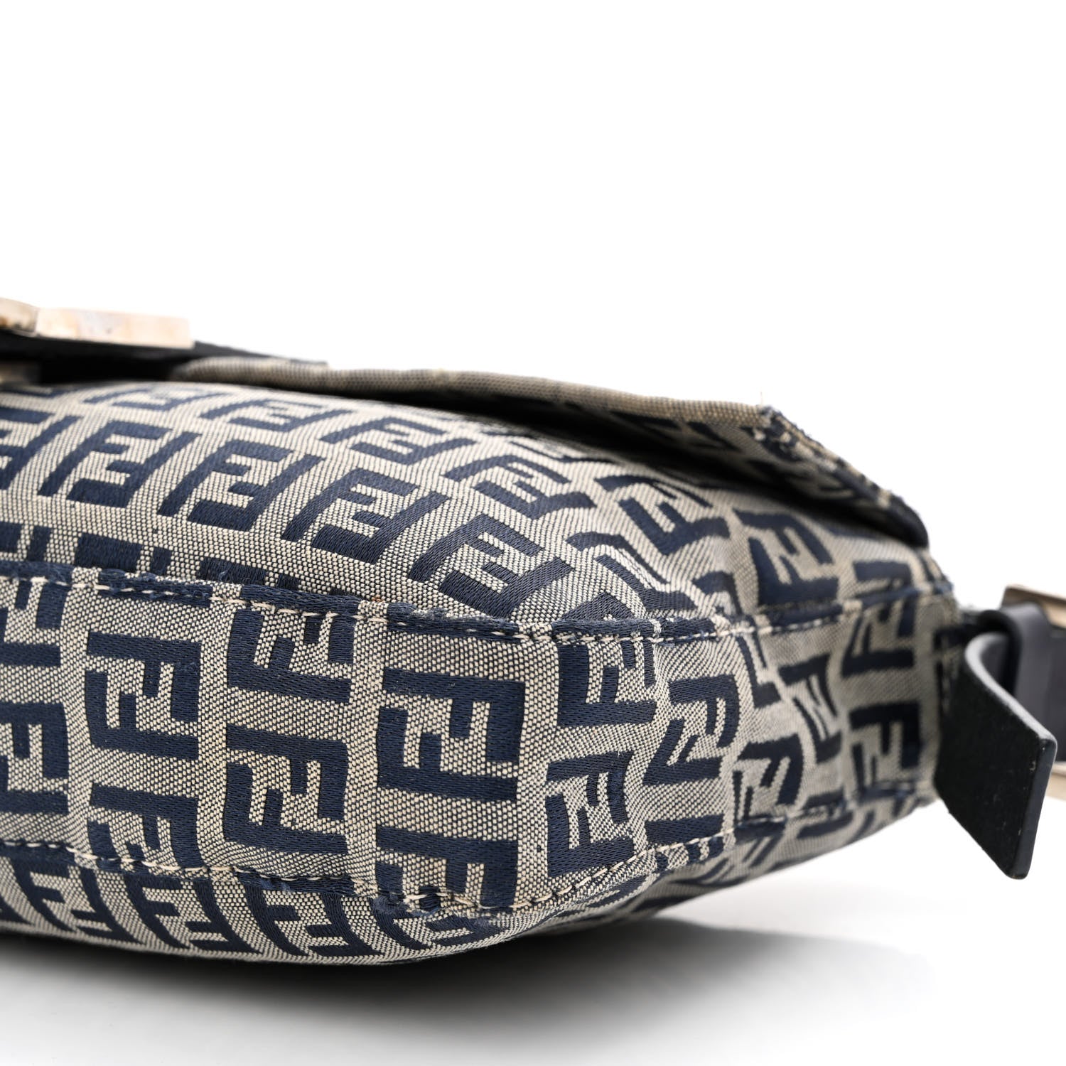 Fendi Zucchino Baguette Navy 10 of 14