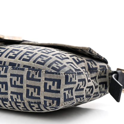 Fendi Zucchino Baguette Navy 10 of 14