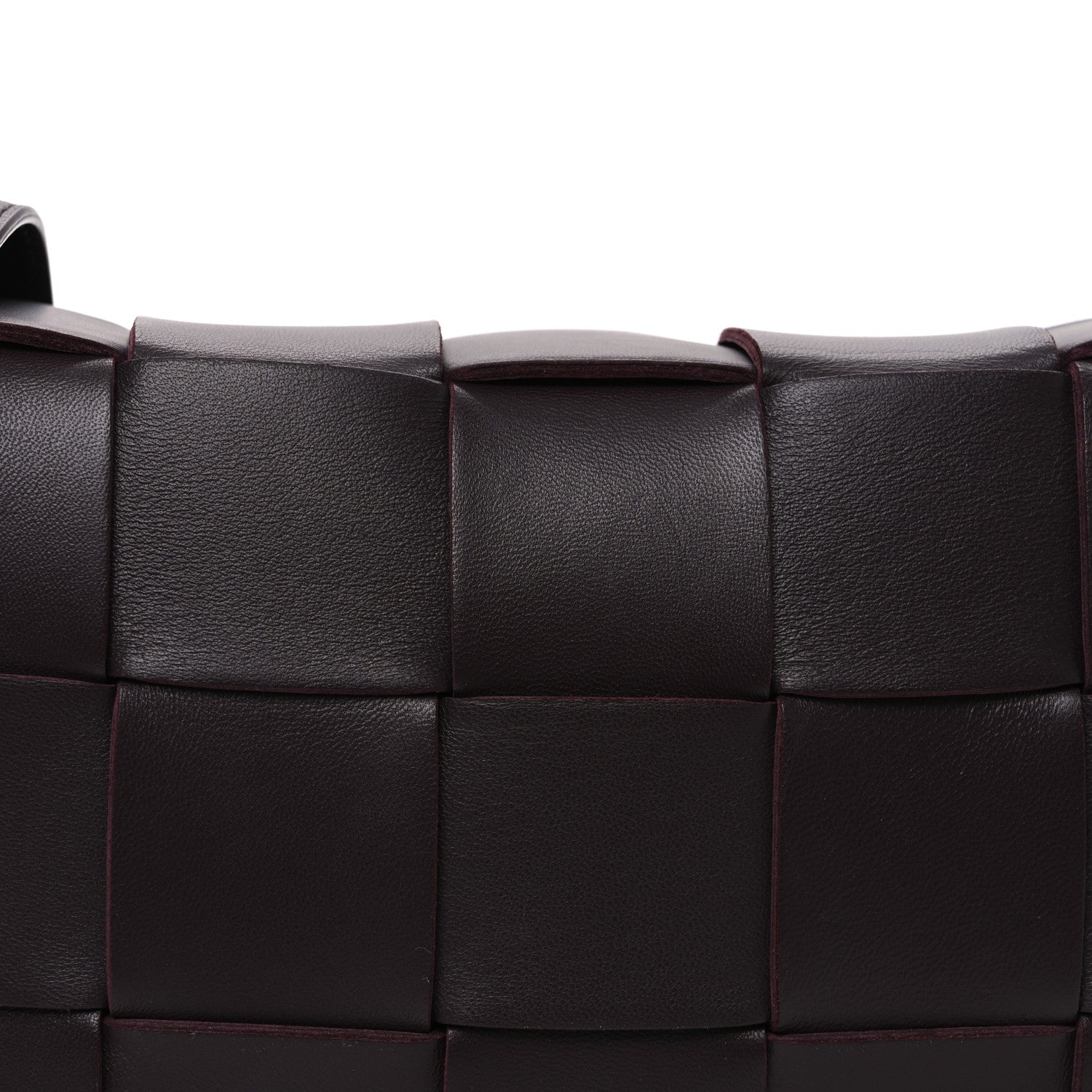 Bottega Veneta Lambskin Maxi Intreccio Small Cassette Crossbody Bag Grape 9 of 11