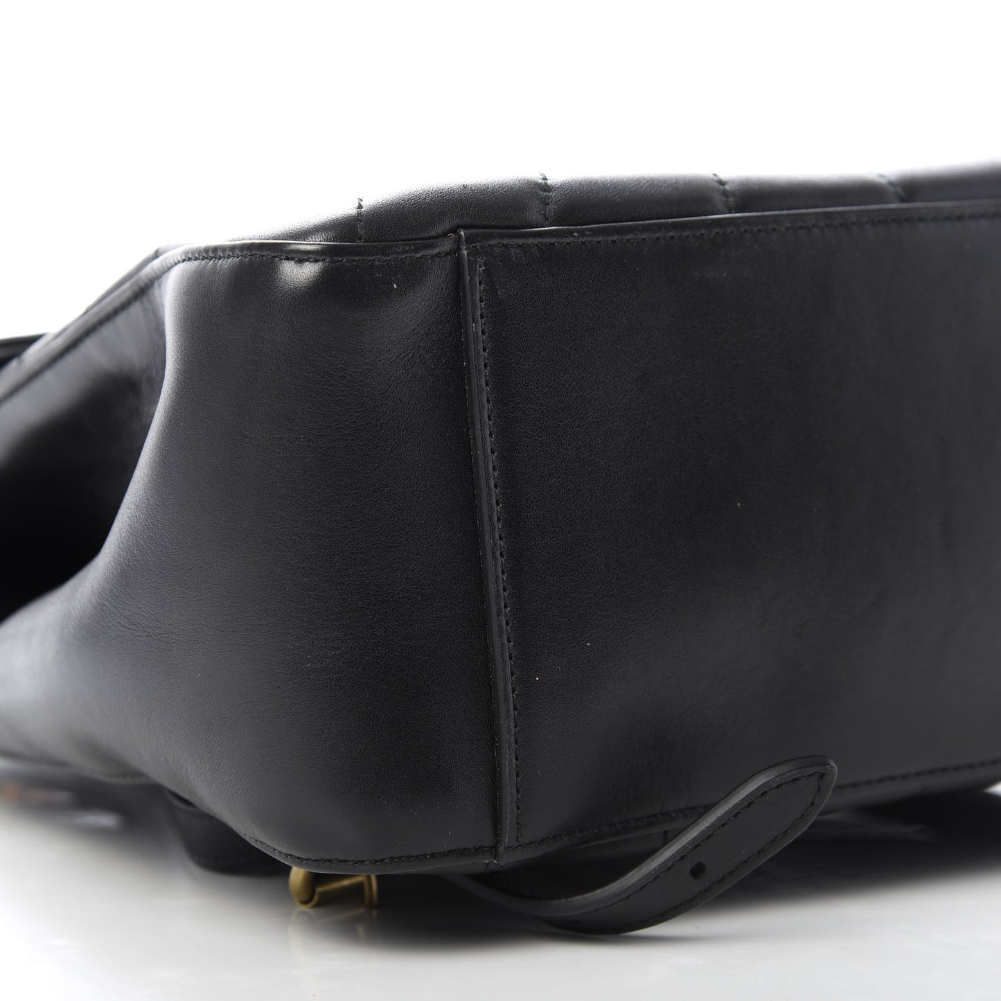 Calfskin Bamboo Trapuntata Queen Margaret Backpack Black