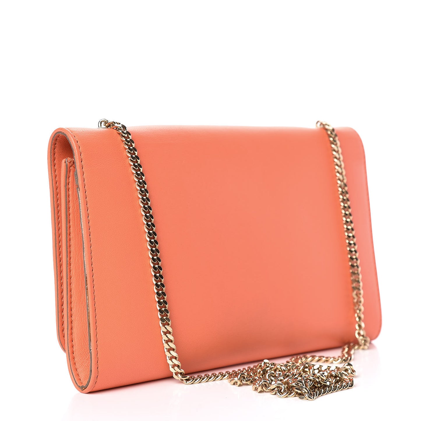 Lambskin Bow Wallet On Chain
