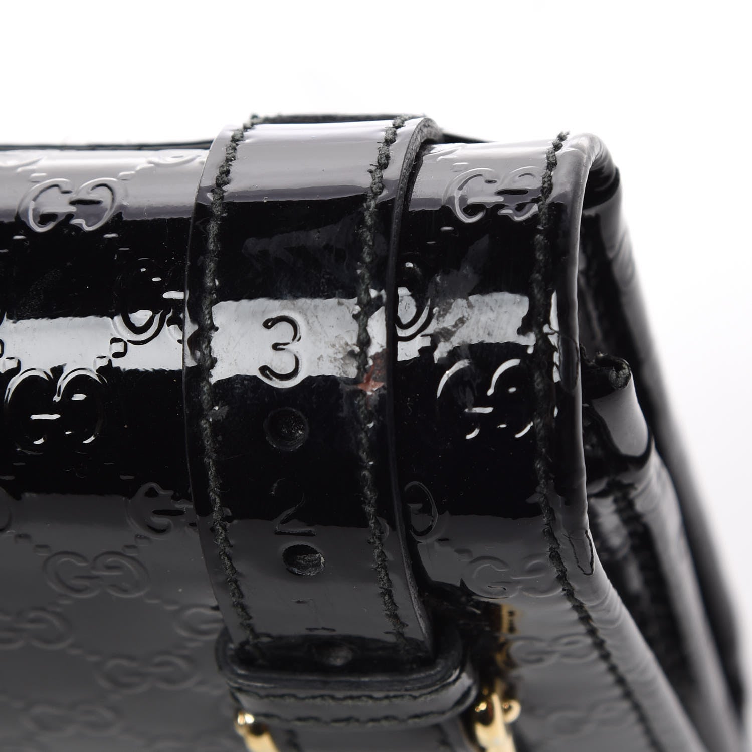 Gucci Patent Microguccissima Nice Wallet Black 8 of 12